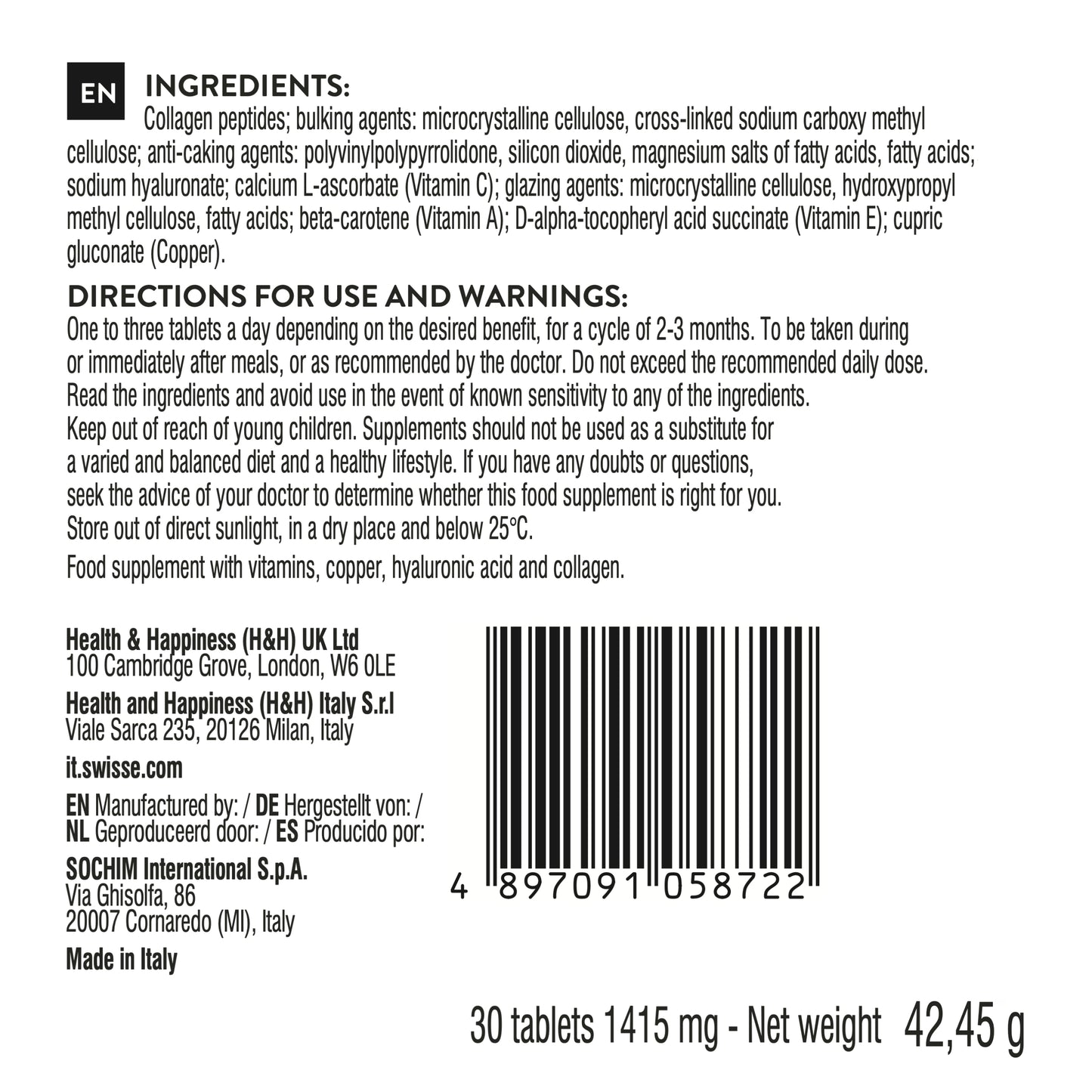 Hyaluronic Acid and Collagen